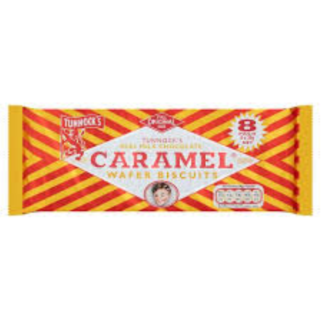 TUNNOCKS CARAMEL WAFER BISCUITS 8PACK